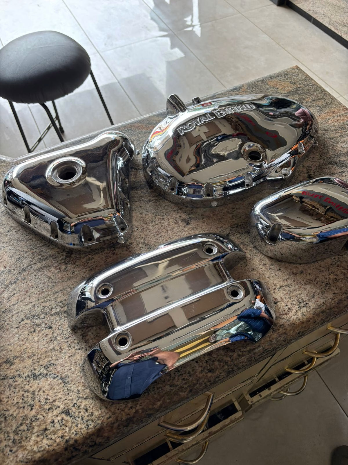 CHROME PLATED ENGINE CASING KIT – INTERCEPTOR & GT 650 image 0