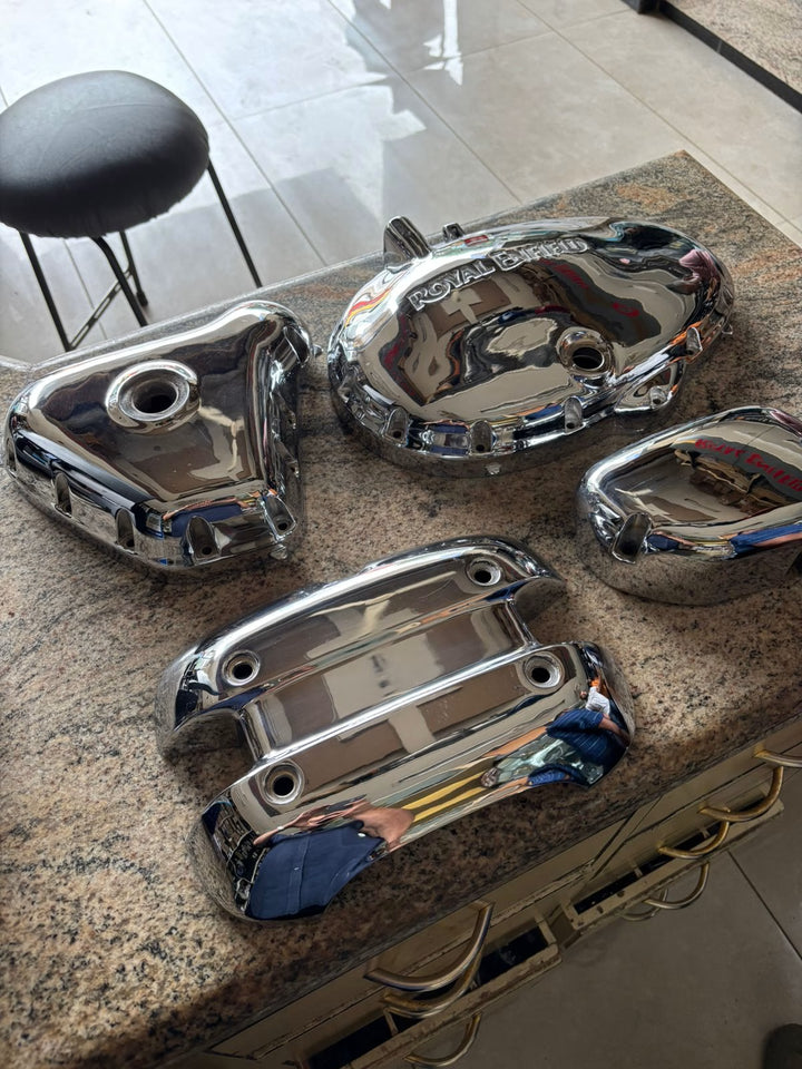 CHROME PLATED ENGINE CASING KIT – INTERCEPTOR & GT 650 image 0