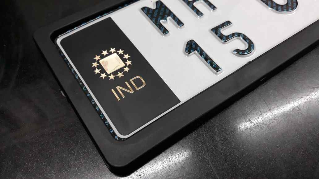 Acrylic Number Plate – Royal Enfield & Universal Fit (Design 6)