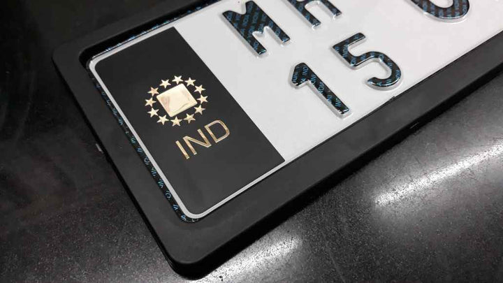 Acrylic Number Plate – Royal Enfield & Universal Fit (Design 6)