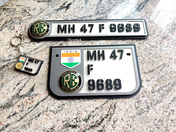Number Plate & Keychain Combo image 0