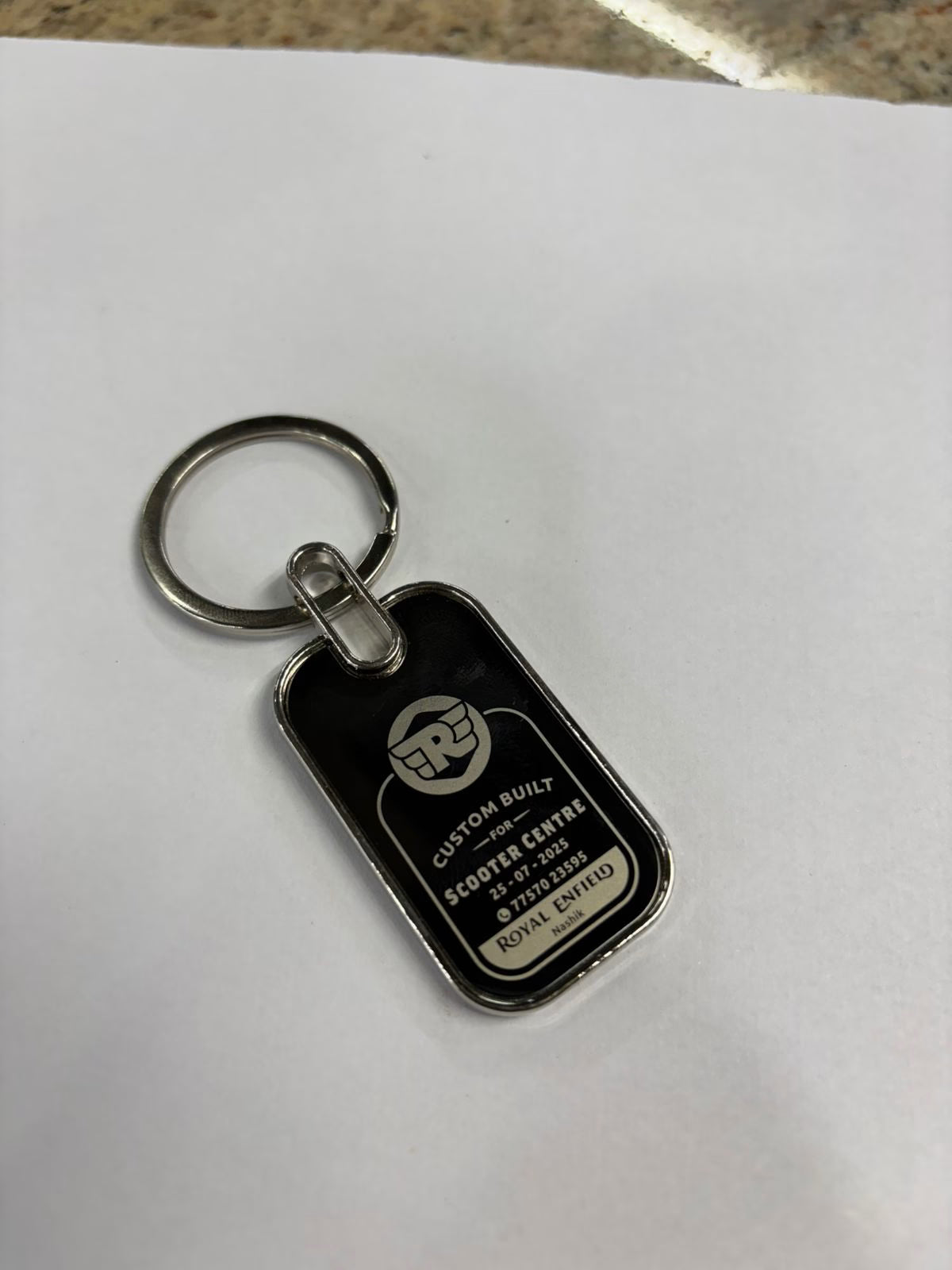 CUSTOM METAL KEYCHAIN - SS image 0