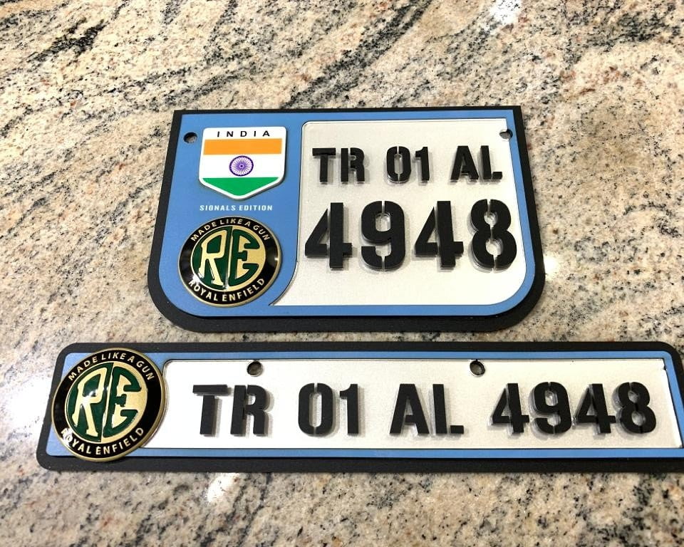 Number Plate Signals Blue image 0