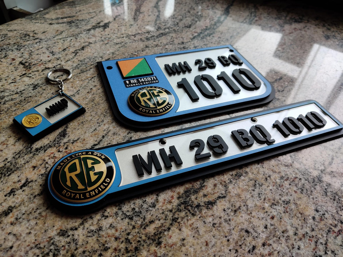 Number Plate Signals Combo Keychain image 0