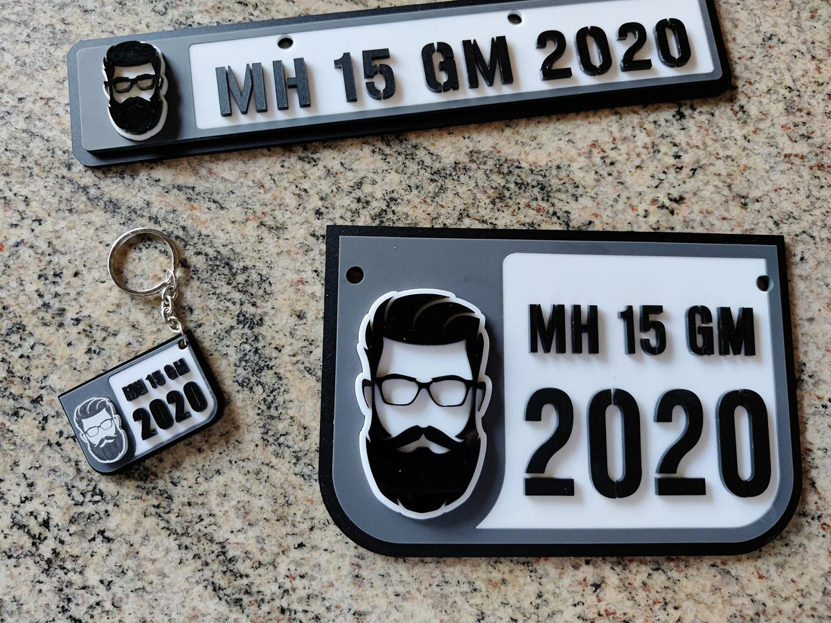 Number Plate set of 3 image 0