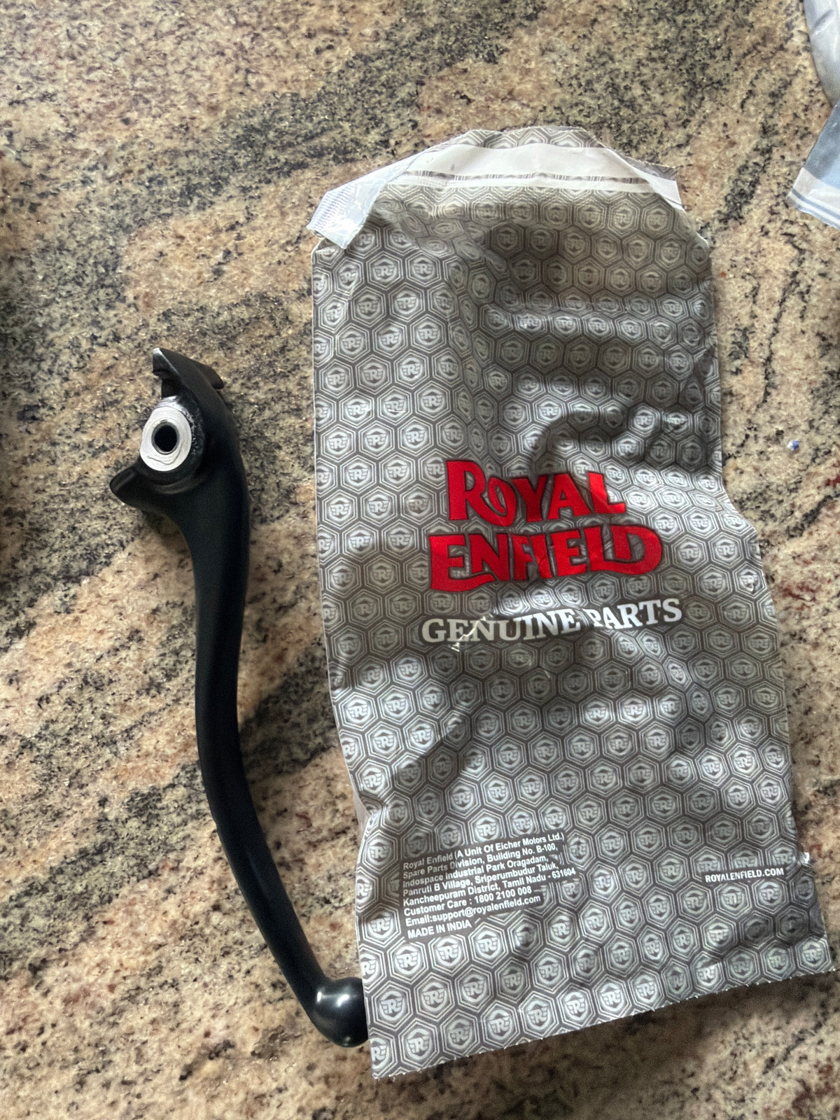 Original Brake / Clutch Lever for Meteor 350, Hunter 350, Reborn 350 & Bullet 350 (Non adjustable) - OEM Stock
