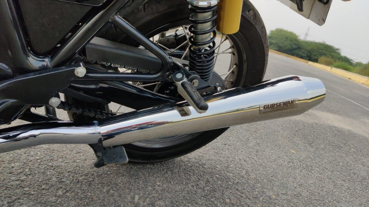 GURSEWAK SHORT CONE EXHAUST - GT 650 & INTERCEPTOR 650