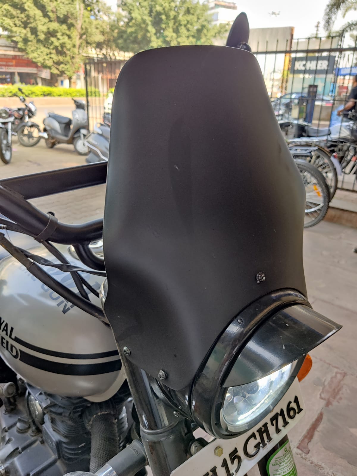 Matte Black Windshield - Classic/TB 350 image 0