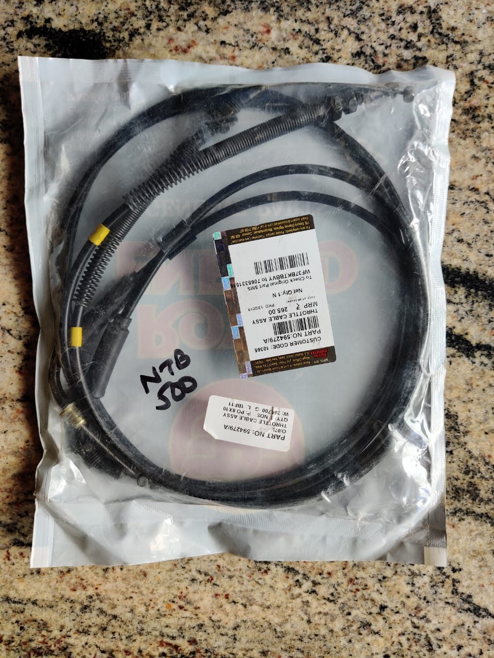 Accelerator Cable New TBird 500 CC UCE Engine image 0