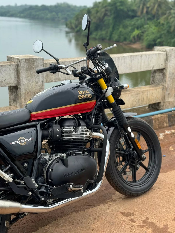 BLACK ENGINE CASING KIT - INTERCEPTOR & GT 650 image 0