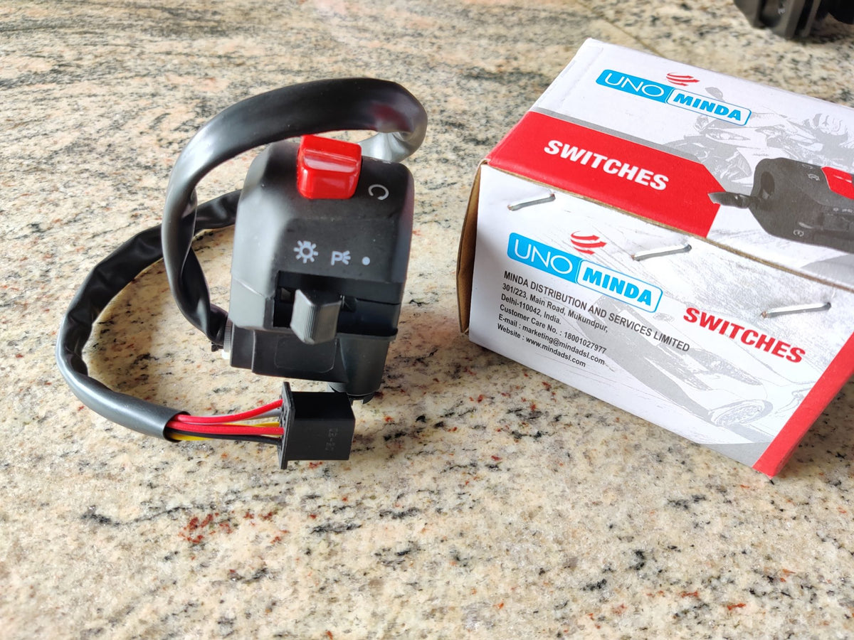 BS4 to BS3 Headlight Switch On/Off Module kit for Kick Start only 350 cc image 0