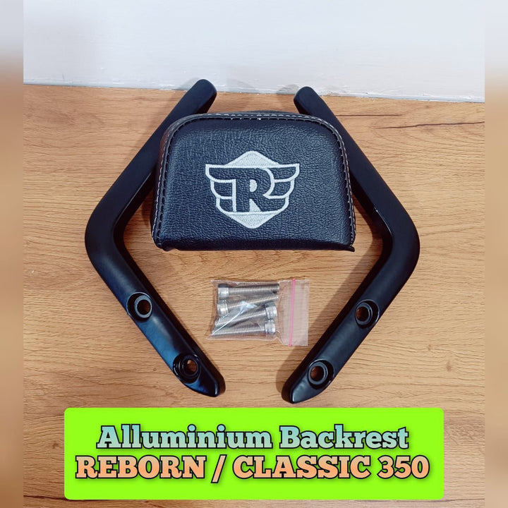 BACKREST WITH MOUNTS (REBORN TYPE) - VENDOR QUALITY - BLACK/BROWN image 0